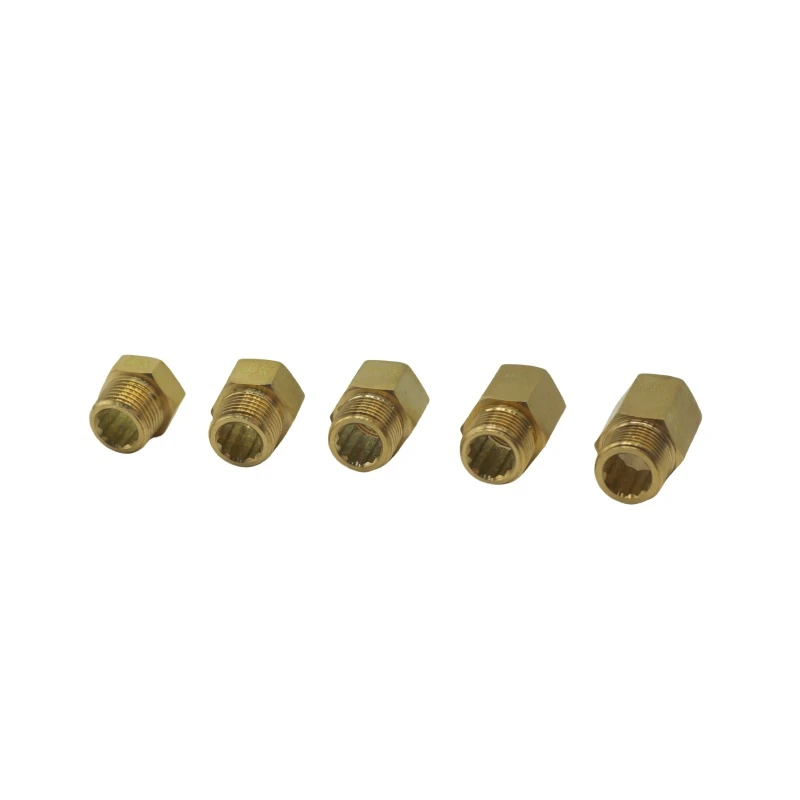 Brass male and female extension adapter3